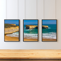 London Bridge Australia Triptych Wall Art – 3 Panel Coastal Print | Great Ocean Road Digital Download