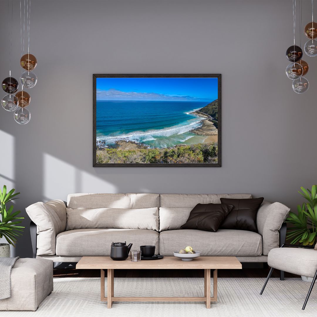 Teddy’s Lookout Australia Panoramic Wall Art – Great Ocean Road Coastal View | Digital Download
