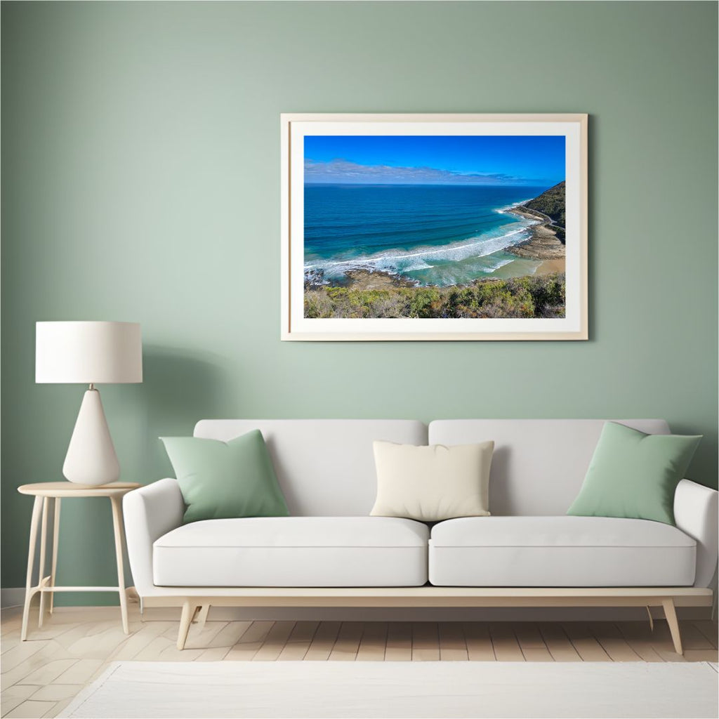 Teddy’s Lookout Australia Panoramic Wall Art – Great Ocean Road Coastal View | Digital Download